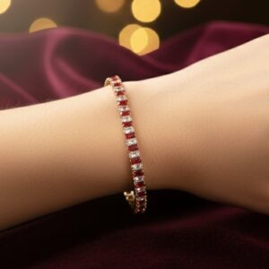 Elegant Baguette Crystal Tennis Bracelet